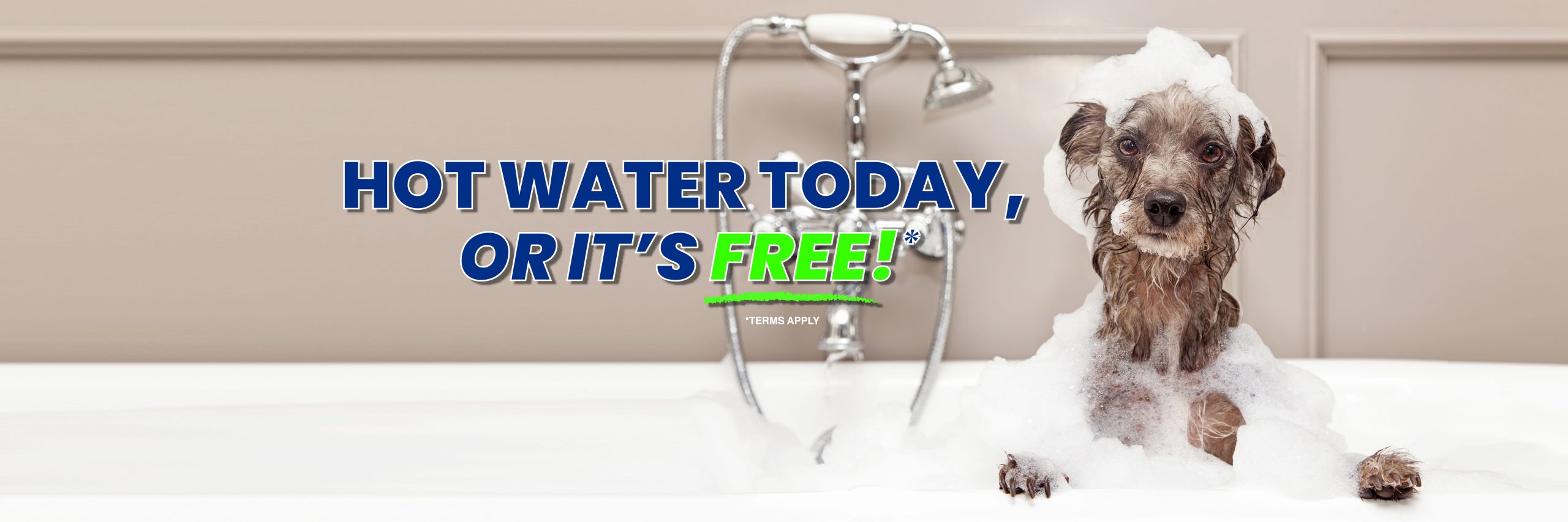 hot water banner