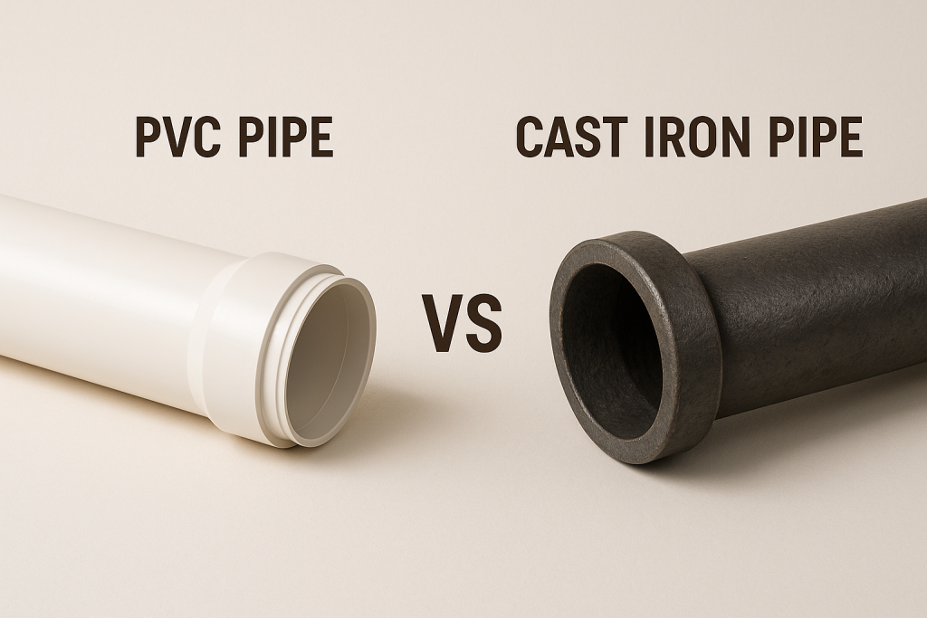 Cast Iron vs. PVC Pipes