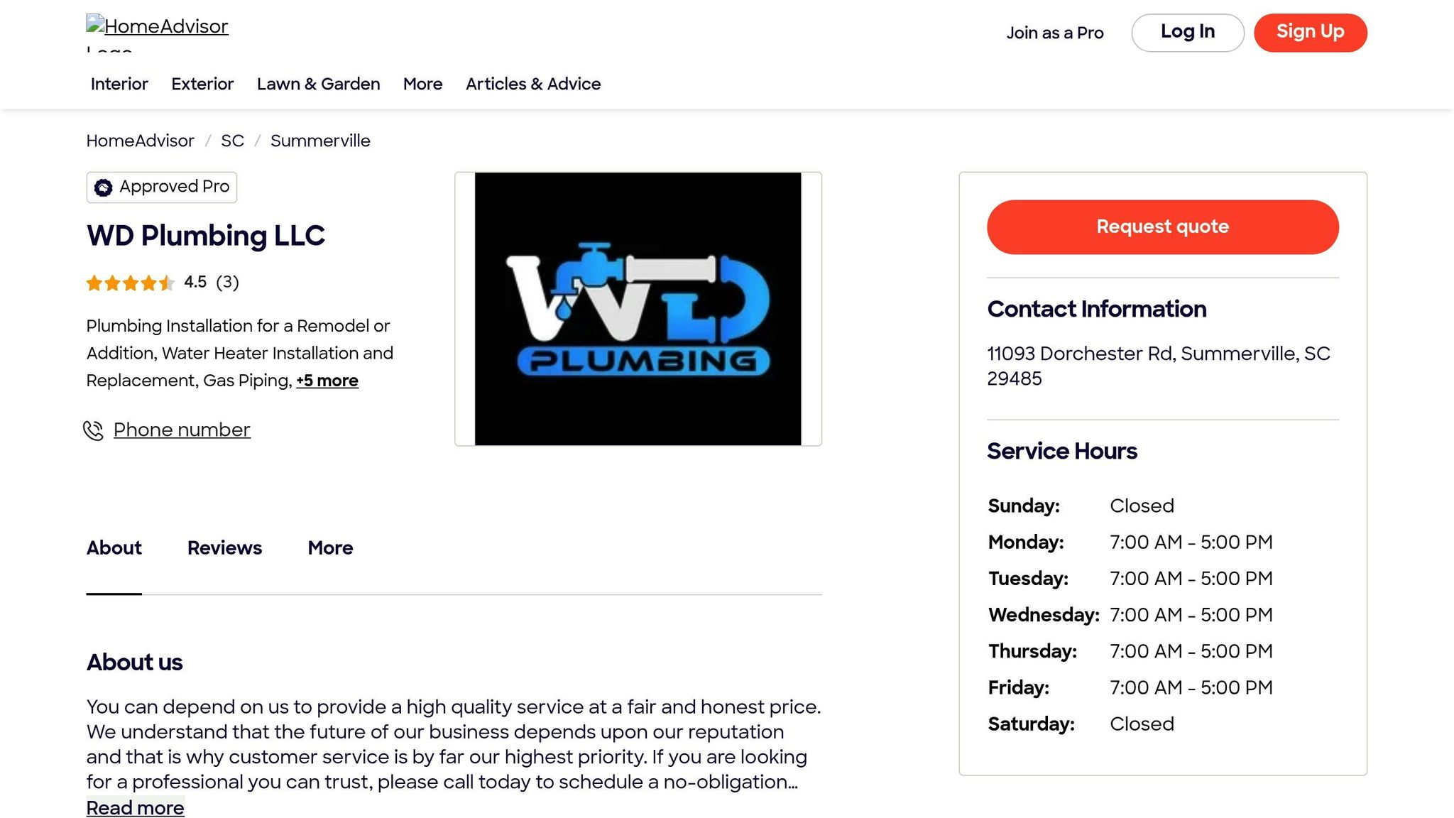 WD Plumbing LLC
